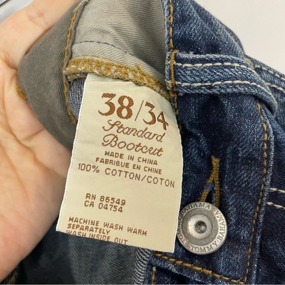 Tommy Bahama Bootcut Jeans Mens 38/34 Medium Wash Blue Denim Casual Quality EUC - Picture 11 of 13